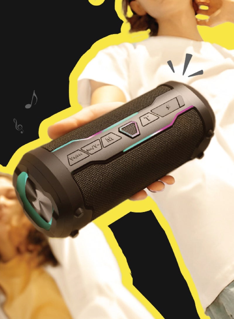 هيزاير هزاير H-Sound Neon سماعة بلوتوث لاسلكية مع إضاءة LED وراديو FM - Image 1